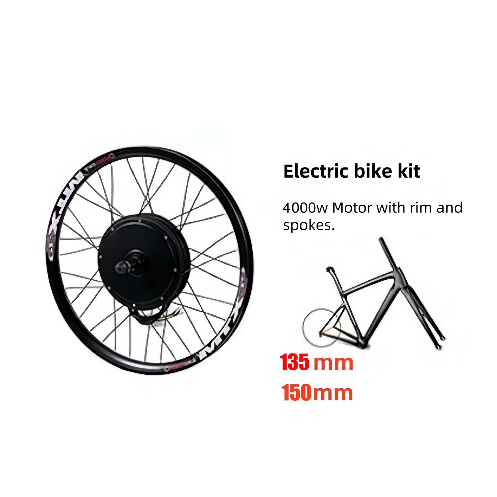 عجلة خلفية للدراجة الكهربائية  - مراجعة Ebike Conversion Kit 72V 3000W وسعره